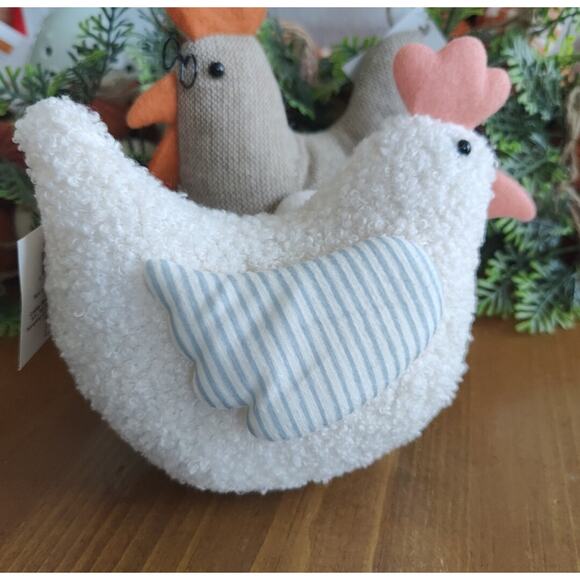 Target Bullseye Playground Springtime Hen & Rooster 6" Fabric Figurals New 2024 - Picture 5 of 7